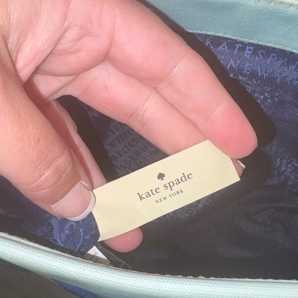 Kate Spade I Need A Vacation Blue and Green Tote Bag Set - Picture 5 of 16